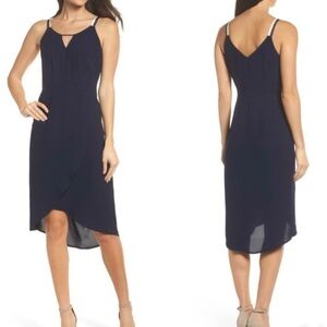 19 Cooper Navy Blue Knee Length Dress Small